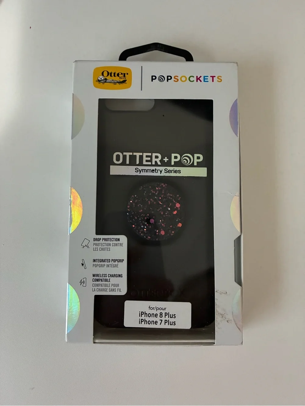 OtterBox Otter+Pop Symmetry Series Phone Case with PopSocket - Pink & Black